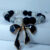 black white - 002 Black Matte Charm Bracelet