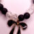 black white - 005 Black Matte Charm Bracelet