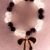 black white - 007 Black Matte Charm Bracelet