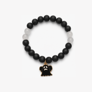 blackandwhite Black White Matte with Ghost Charm