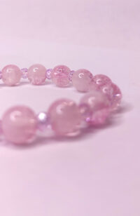 Rose Pink Crystal Accent Bracelet