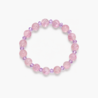 Rose Pink Crystal Accent Bracelet