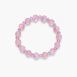 Rose Pink Crystal Accent Bracelet