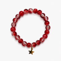 redtransparent Red Crystal Star Bracelet