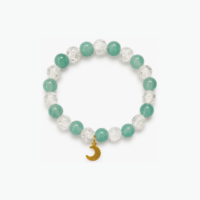Torquise White Crystal with Moon
