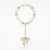 White Crystal Chain Bow Bracelet