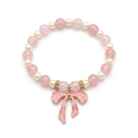 Baby Pink Bow Bracelet