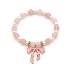 Baby Pink Bow Bracelet